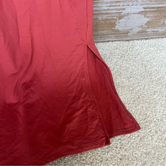 Garnet Hill Easy Knit Layering Dress Rust Orange Stretch Preppy Beachy Womens 6 - Picture 4 of 8